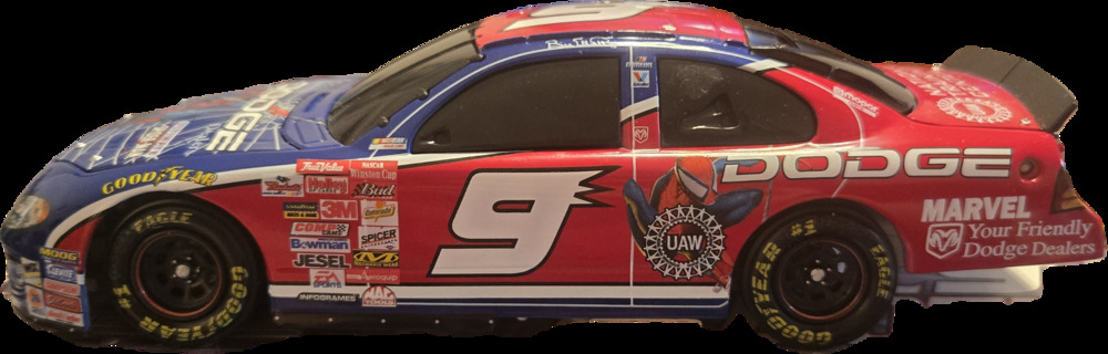 Bill Elliott 9 Spider-Man 2001 Dodge Intrepid 1:24 Action Diecast Car 1/1836